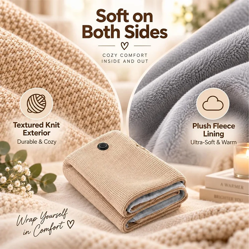 Heated Shawl Wraps For Women Portable Heated Blanket Cordless Office Travel 3 Heat Settings Rapid Heating Usb Warmth Washable