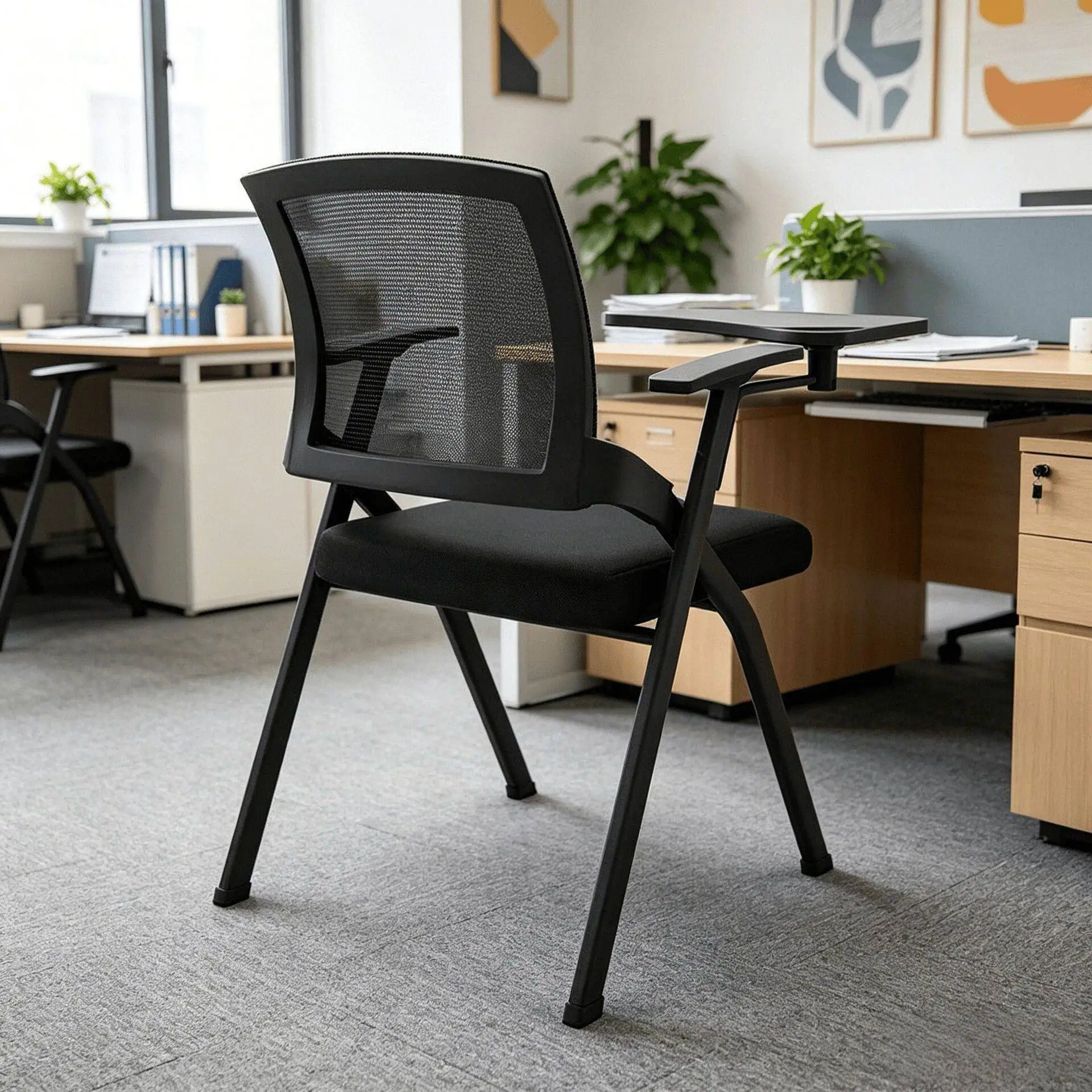foldable-meeting-chairs-with-writing-board-training-room-staff-conference-chairs-office-furniture-aluminum-alloy-material