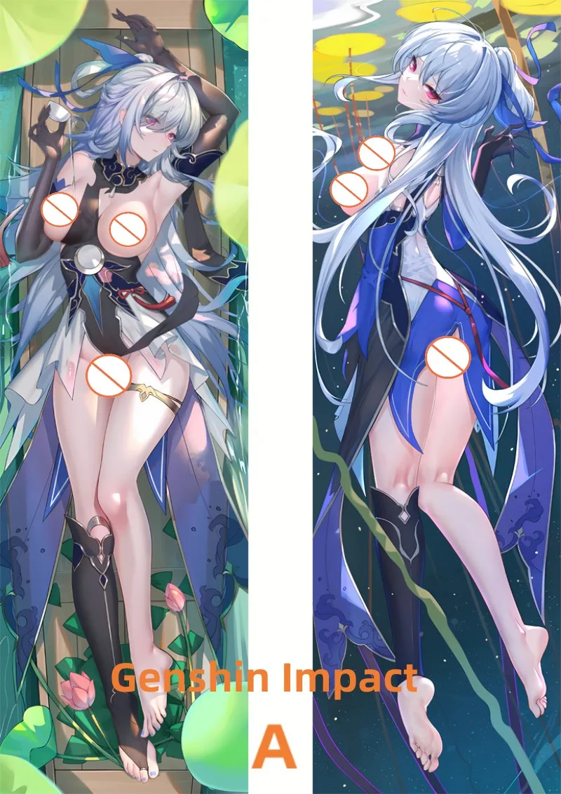 Dakimakura Anime PillowCase Genshin Impact Pillow Cover Halloween Christmas Decoration 2023