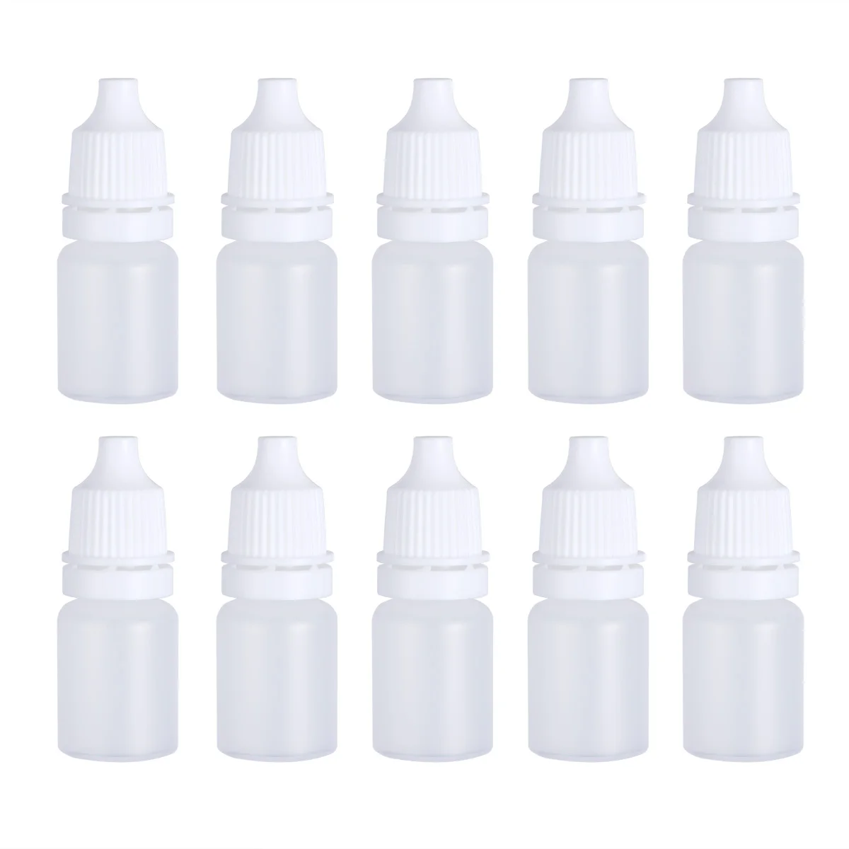 

10pcs Glass Dropper Bottles 5ml Childproof Liquid Dropping Bottle Cap Squeezable Liquid Dropping Lab Vials Empty Containers