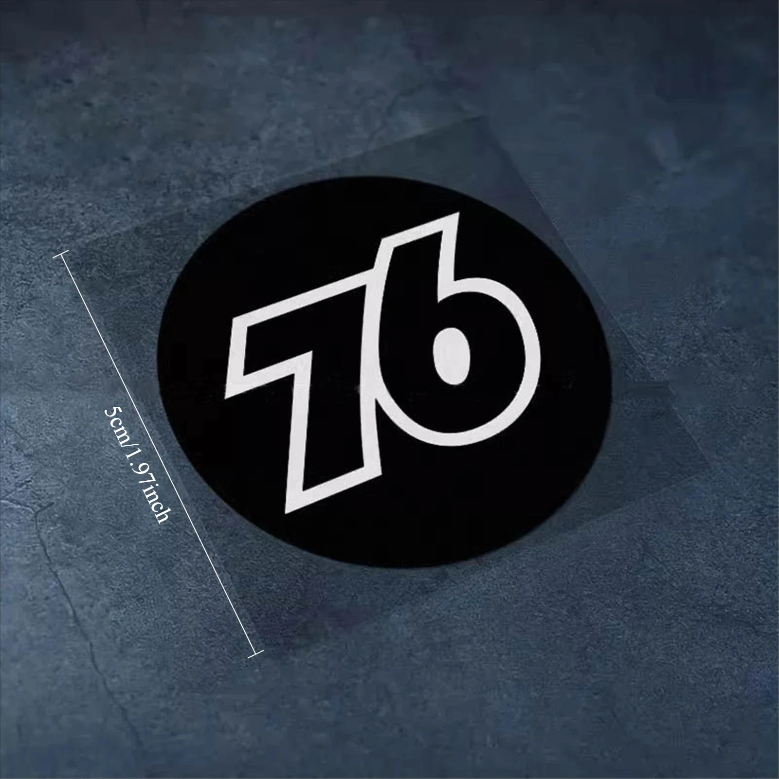 1SET Number 76 Round Waterproof Stickers Multi-color Vinyl Decals for Car Motorcycle Laptop Helmet Decor