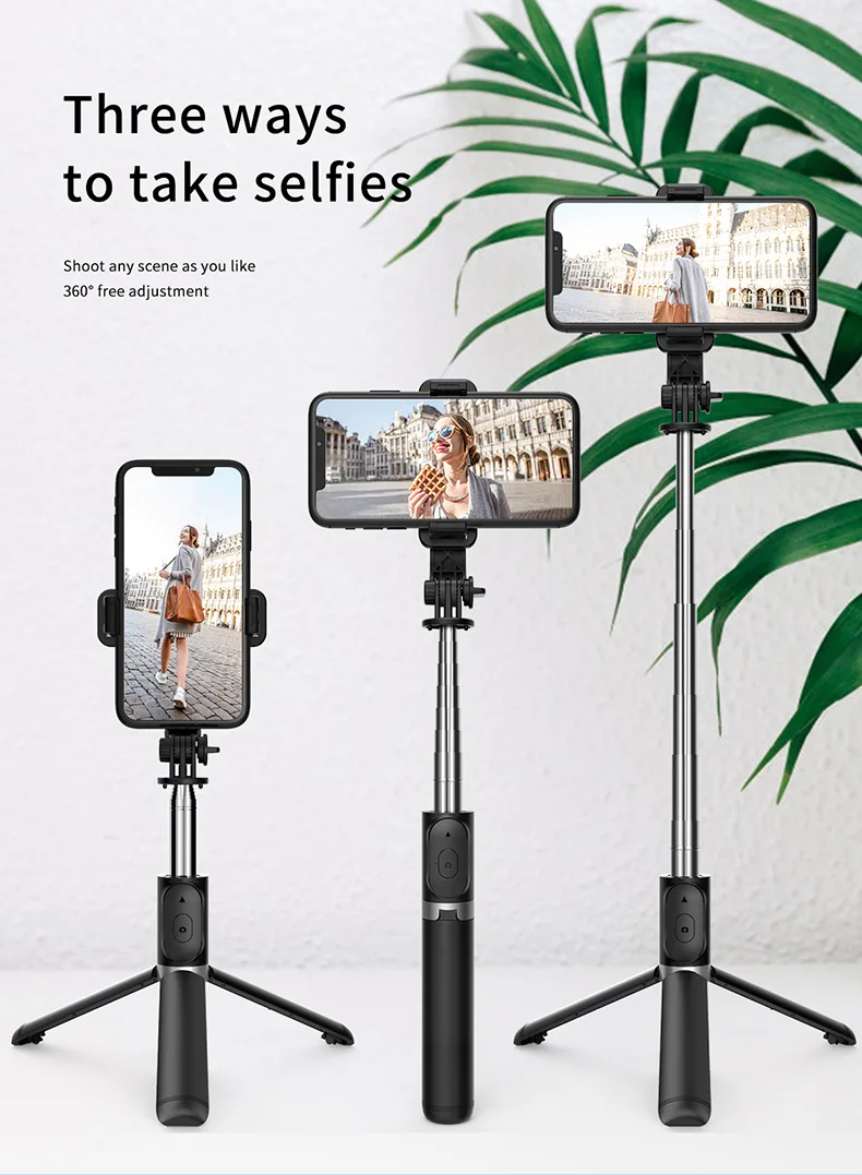 40-Inch Selfie Stick Floor Tripod with Remote product photo