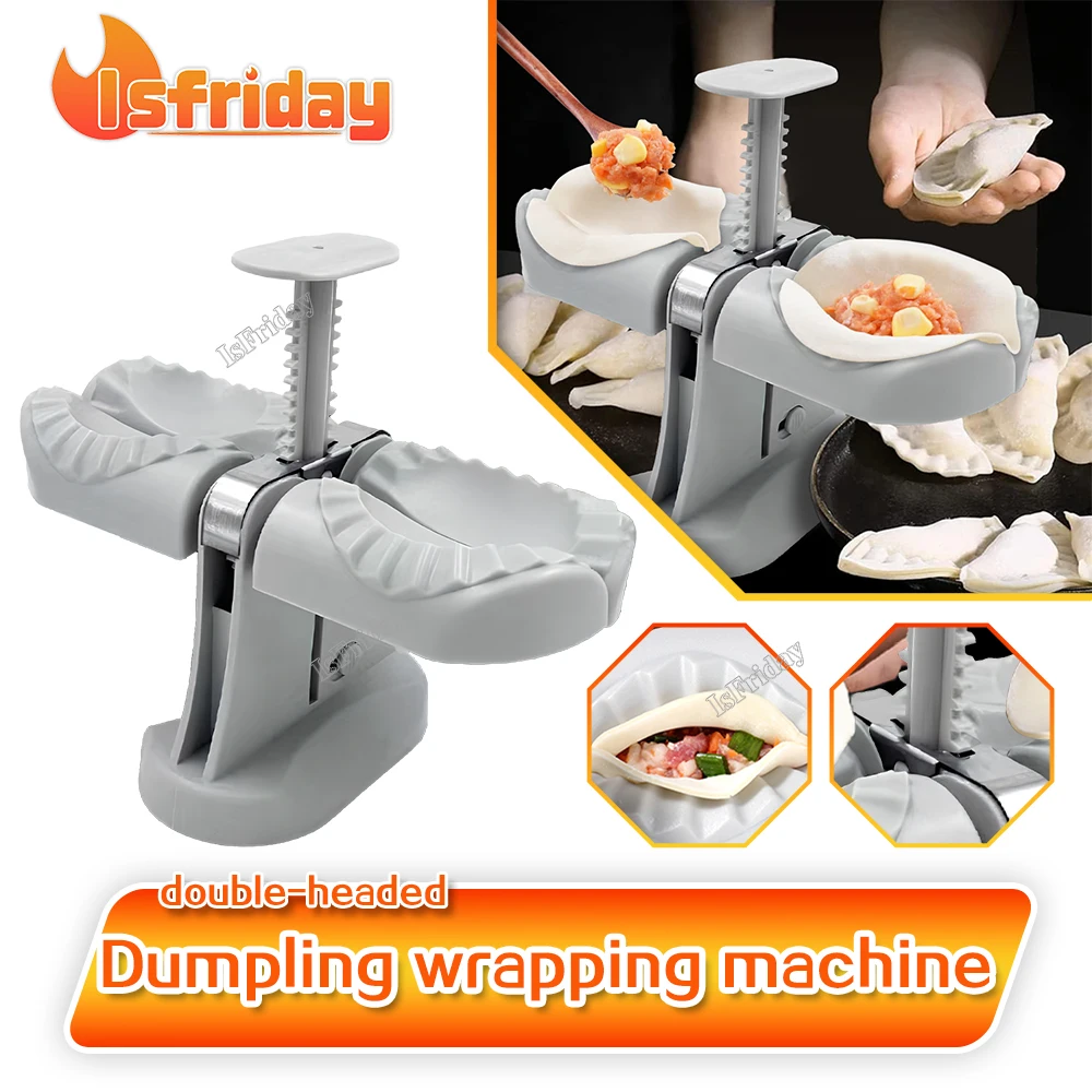 ISFRIDAY 2023 New Product Dumpling Machine Leather Tool Dumpling God Tool Household Double Head Automatic Dumpling Mold