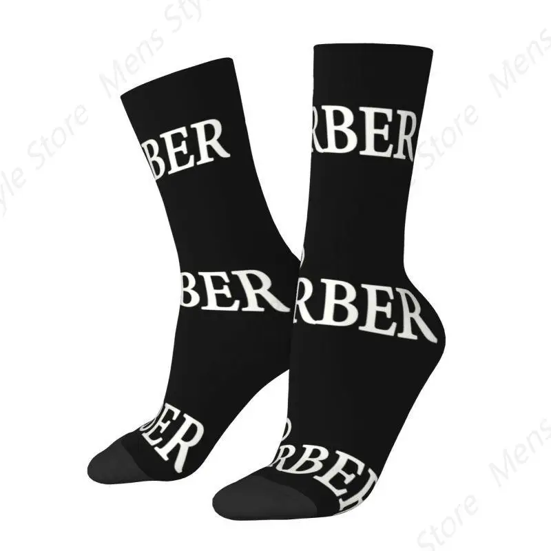 Fashion Barber Scissors Socks Women Men Warm 3D Print Hairstylist Hairdresser Sports Basketball Socks