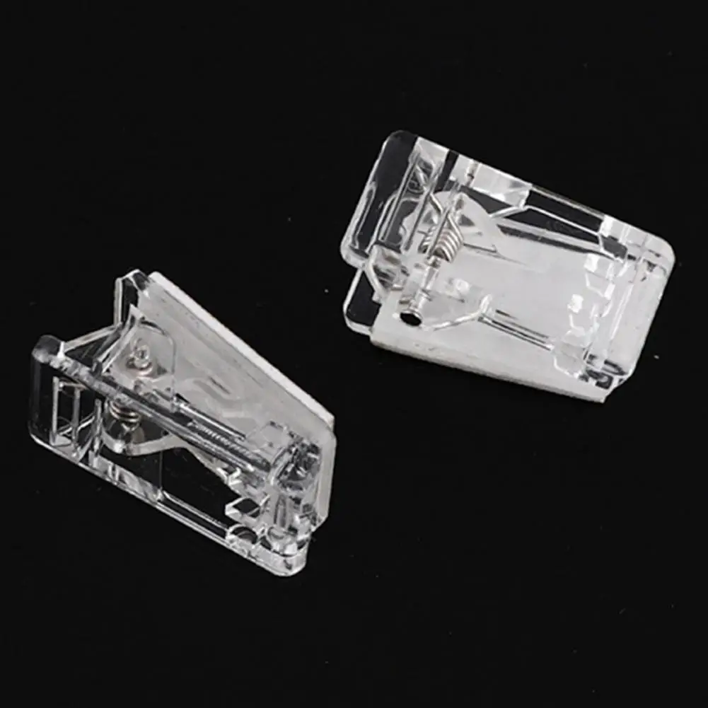 Versatile Clips Compact Versatile Self-adhesive Wall Clips 50pcs Transparent Mini Document Paper Clips for Easy Organization