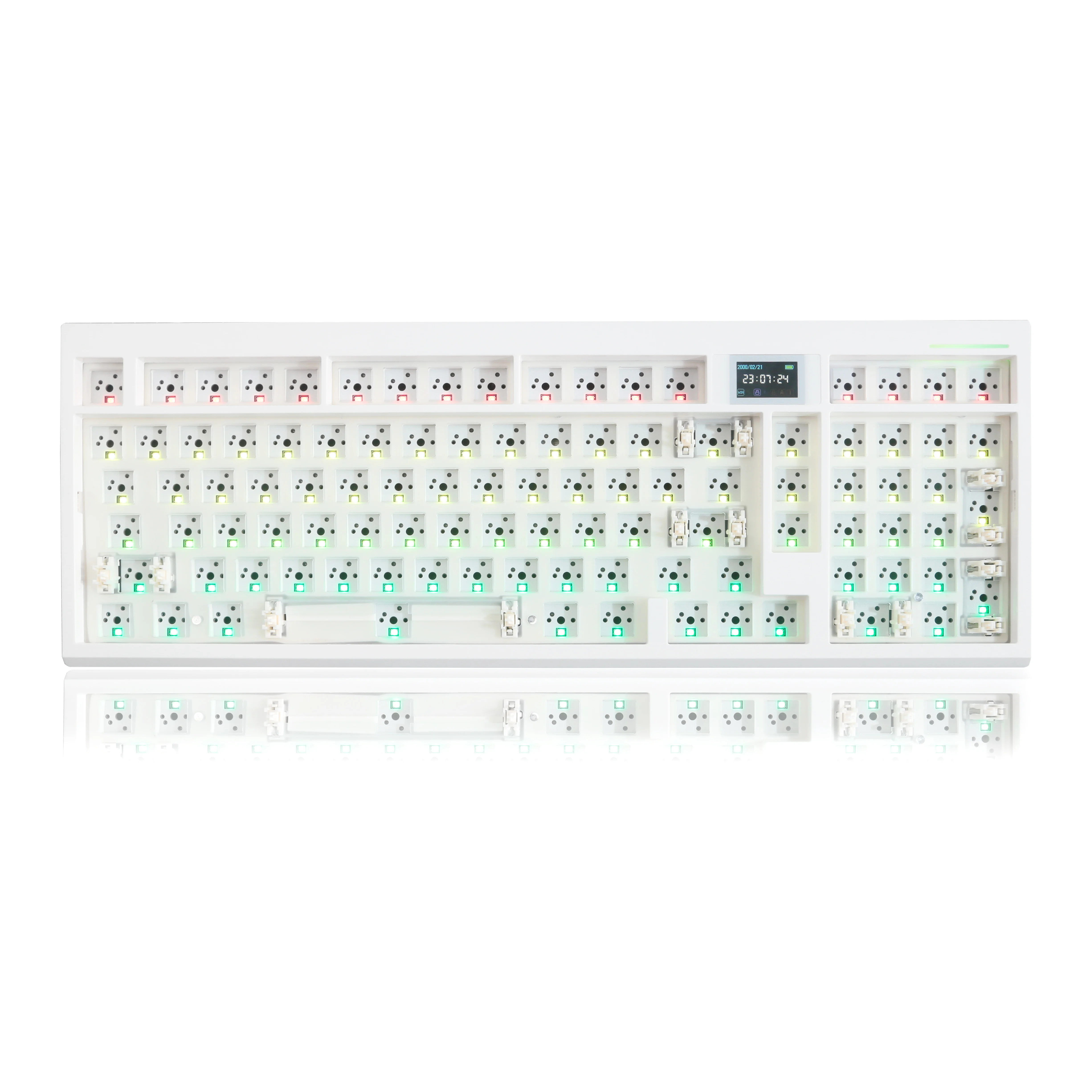 GMK98 Gasket Structure Bluetooth 2.4G Wireless Hot-swappable Customized Mechanical Keyboard Kit RGB Backlit support VIA/QMK