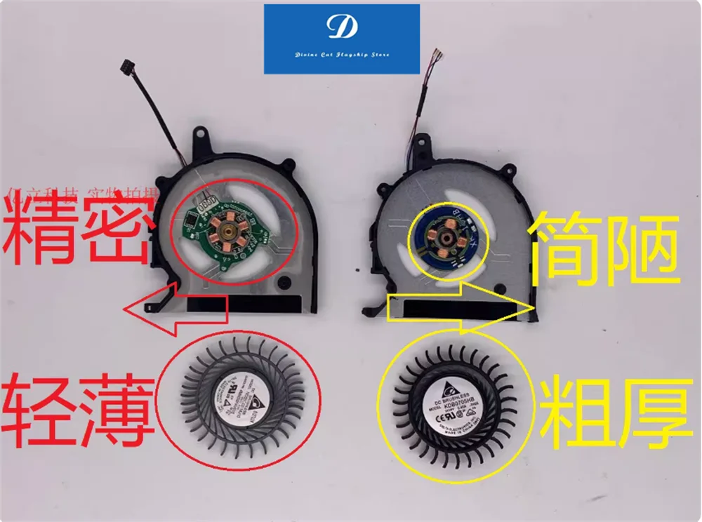Original FOR Sony Vaio Pro13 SVP13 VJS131 VJS131C11N T Fan