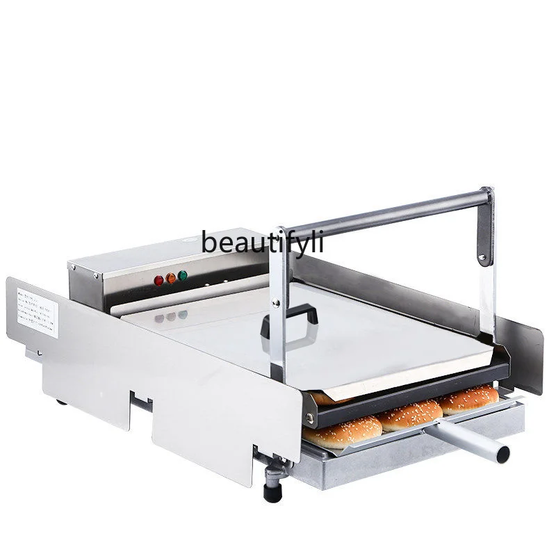 

Hamburger machine Commercial large equipment Double layer heating Hamburger embryo furnace Automatic toaster