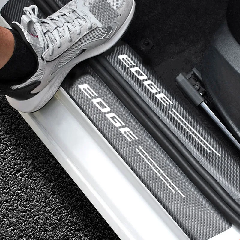 Door Sill Protector Welcome Pedal Cover Anti-drity Anti-scratch Strip Protective Strip For Ford Edge Car Accessorie Anti Scratch