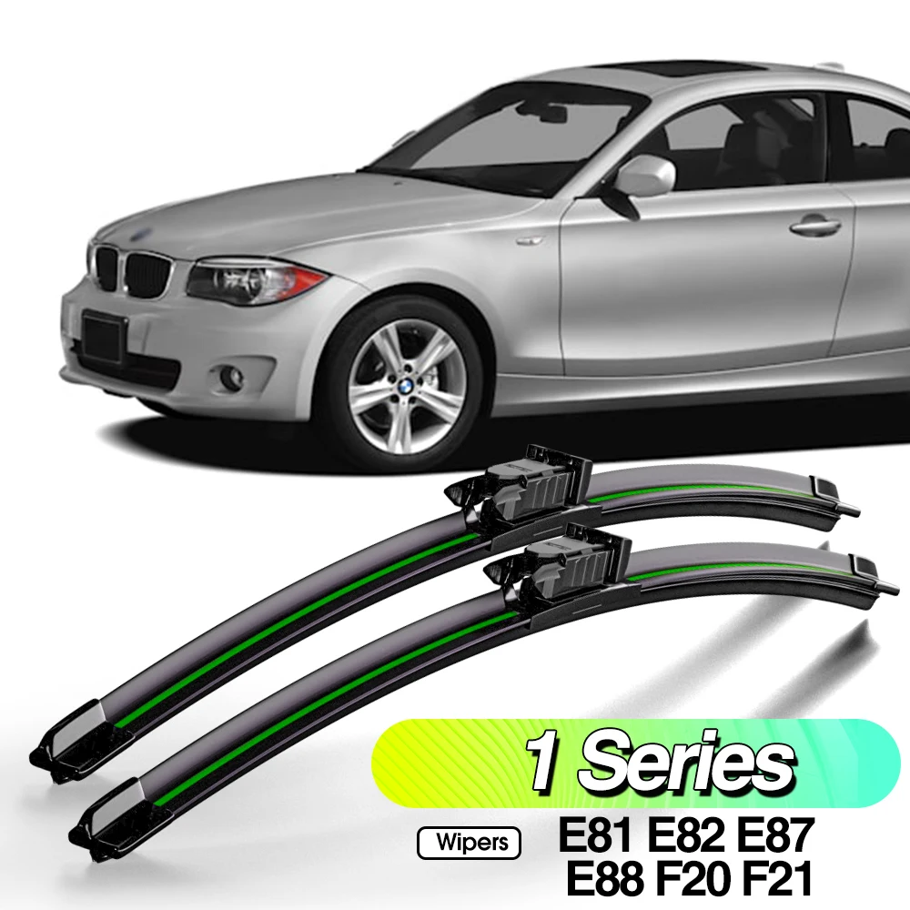 

For BMW 1 Series E81 E82 E87 E88 F20 F21 2004-2019 2pcs Front Windshield Wiper Blades Windscreen Window Accessories 2015 2018