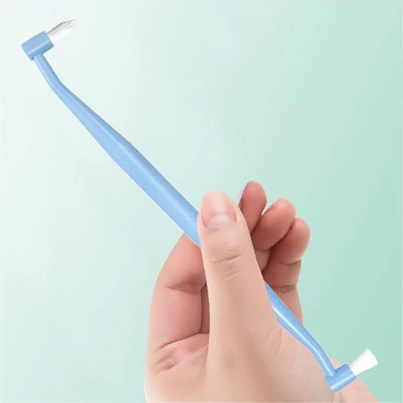 Cepillo Interdental de ortodoncia, herramienta de limpieza de dientes suaves de un solo haz, cuidado bucal, cabeza pequeña, pelo suave, 1 unidad