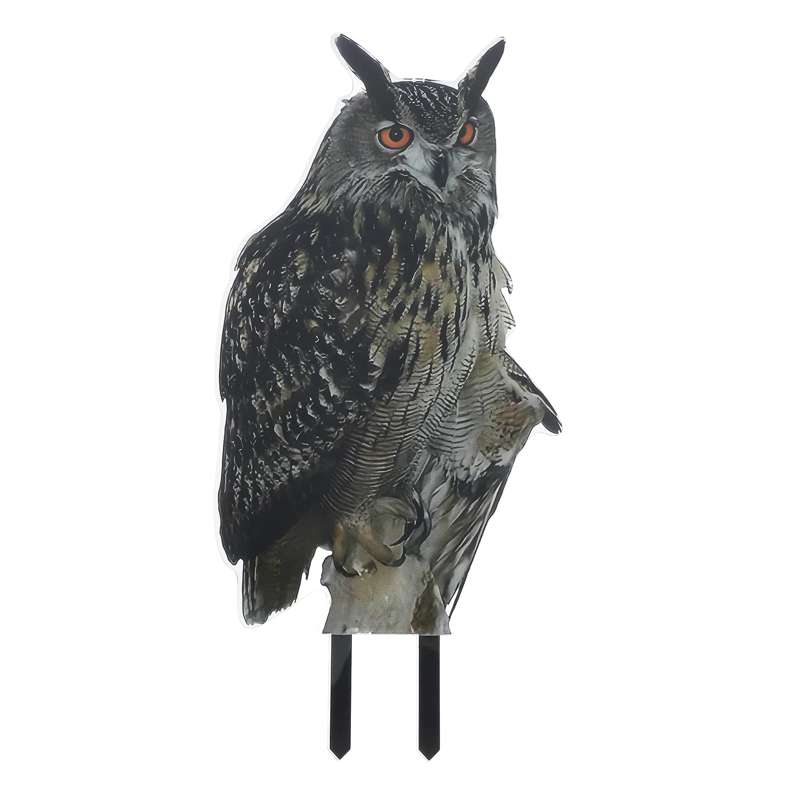 Acrylic Owl Garden Stake Unique Shape Material Versatile Placement Outdoor Decoration Yard Decor Stakes