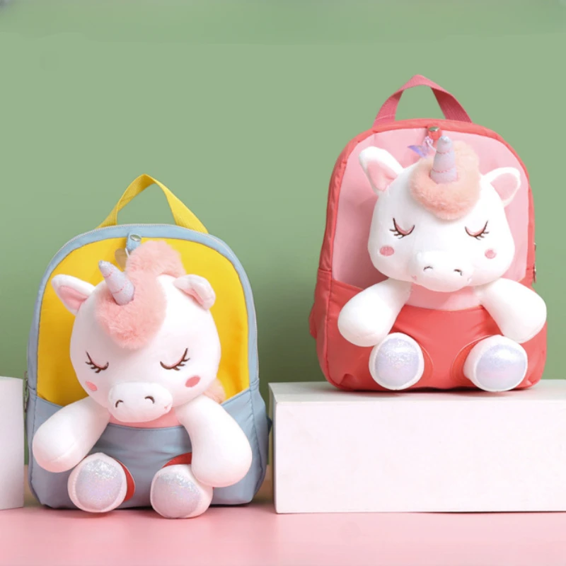 Toddler Backpack Stuffed Unicorn Toys Kids Backpacks for Girls Lightweight Preschool Backpack for Kids Toddlers School Bag