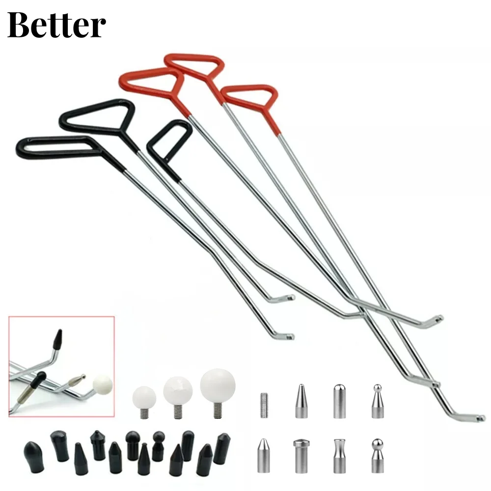 

Car Dent Hooks, Dent Remover Rod Kit Car Auto Body Paintless Dent Repair Removal