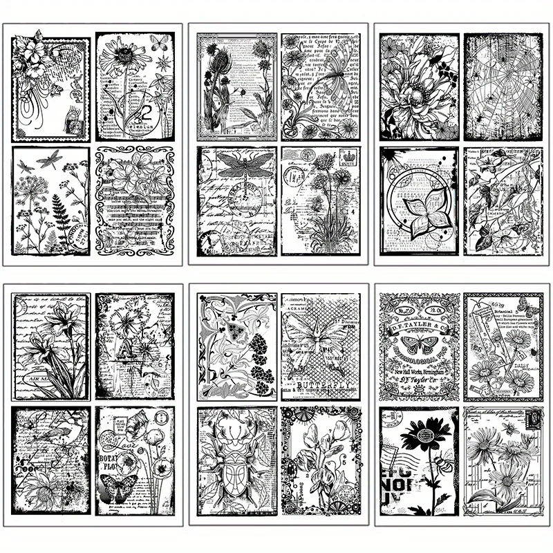 1 adet çiçek metin etiket temizle pullar için Diy tebrik kartı el yapımı karalama defteri günlüğü dekorasyon kabartma şablon çizim araçları