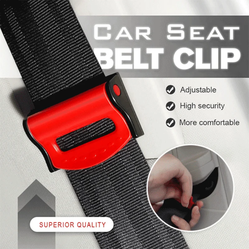 car adjustable seat belt limiter Universal 60mm Seat Belt Clip Fixed Adjustment Car Accessories 4Color Car Anti-skid Buckle