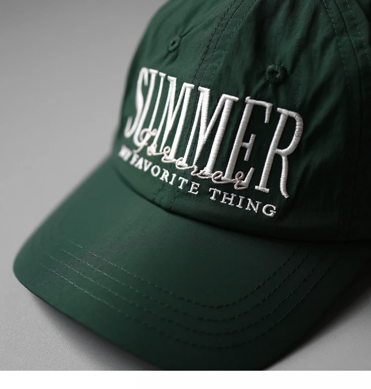 Verão Quick-Dry Baseball Cap Homens e mulheres simples Baseball Cap Outdoor Thin respirável Sun Protection Sports Hat