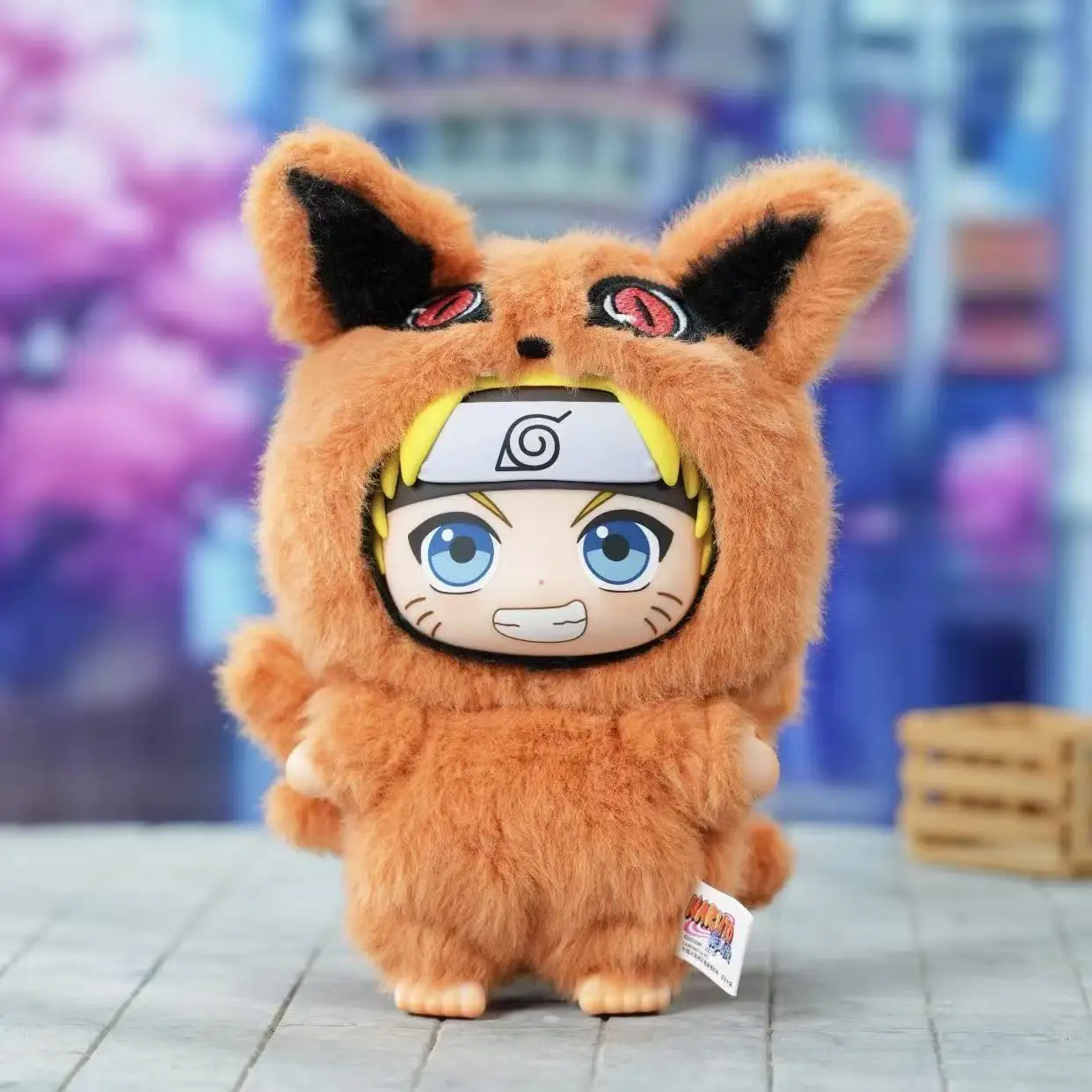 صندوق أعمى من القطيفة من Naruto Shippuden Beast Party - قلادة حقيبة ظهر كرتونية لطيفة وسلسلة مفاتيح محيطية