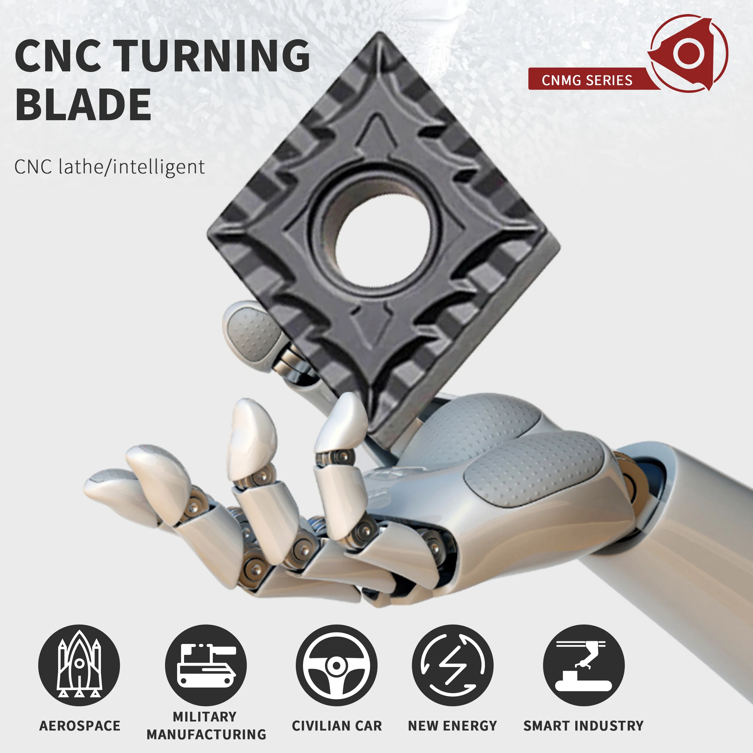 CNMG120404 CNMG120408 CNMG120412-CQ LF9118 CNC Lathe Turning Tool Machining High Temperature Coating Carbide Insert Good Product