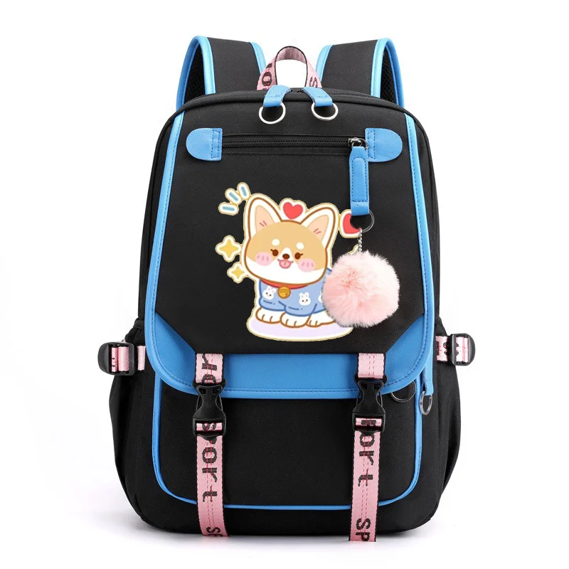 Lightweight Nylon Waterproof Backpack Large-Capacity Multi-Pocket Computer Compartment Student School Commuter Business Bag