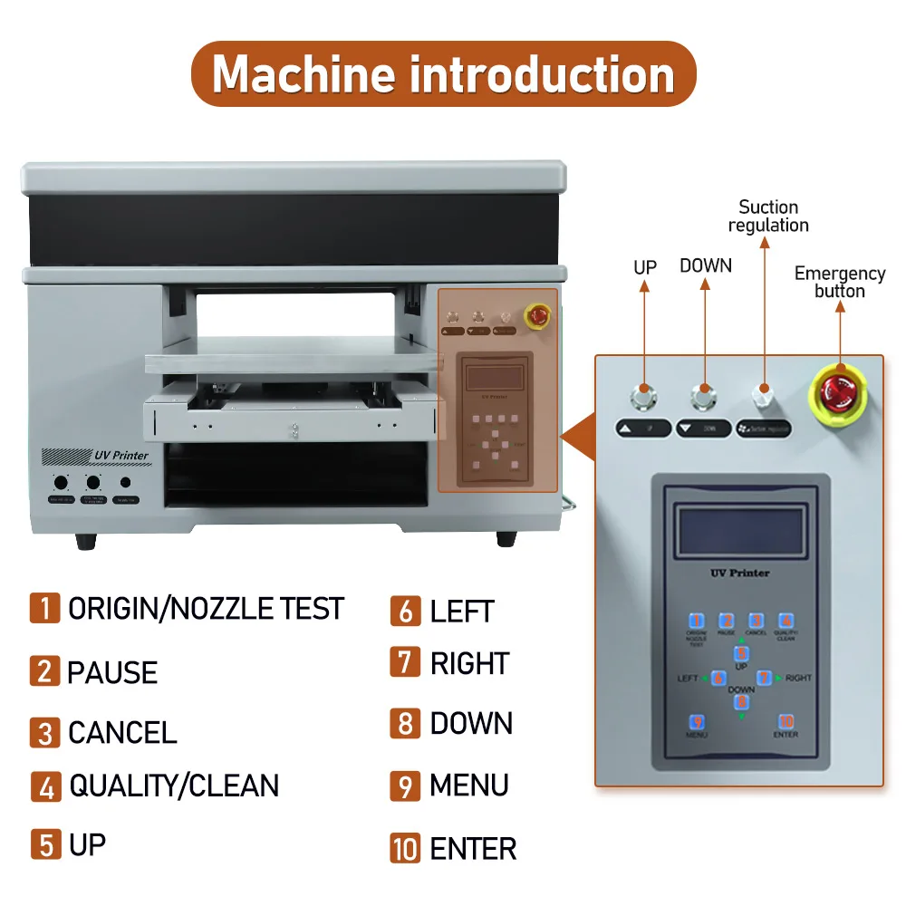 A2 UV Flatbed Printer 4060 Dual XP600 Printhead Professional UV DTF Printer For Bottle Phonecase Metal Acrylic Wood Cups Glass