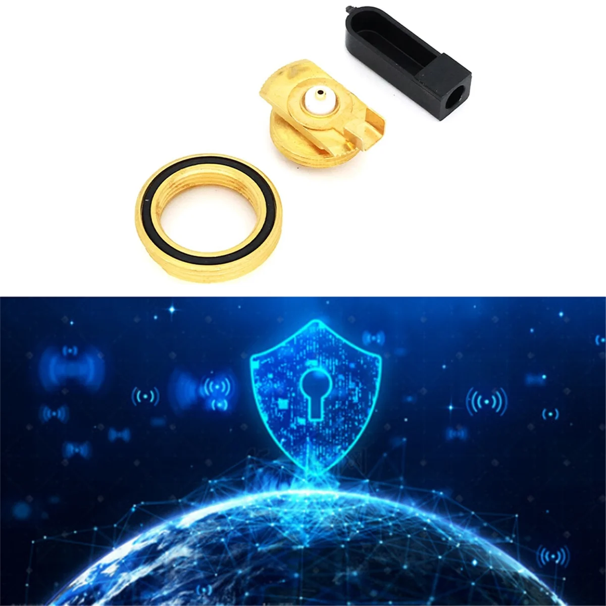 【마지막 기회!】방수 NMO 안테나 홀더 3/4인치 홀 마운트 동축 커넥터 마운트 황동 접촉 핀 절연체 수리 키트