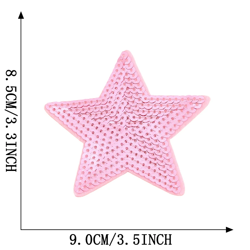 Eisen auf Patches für Kleidung Stern Herz Pailletten Thermo jacke DIY gestickt nähen Aufkleber Rucksack niedlichen Parche Kinder Ropa Glitter – Detail 21