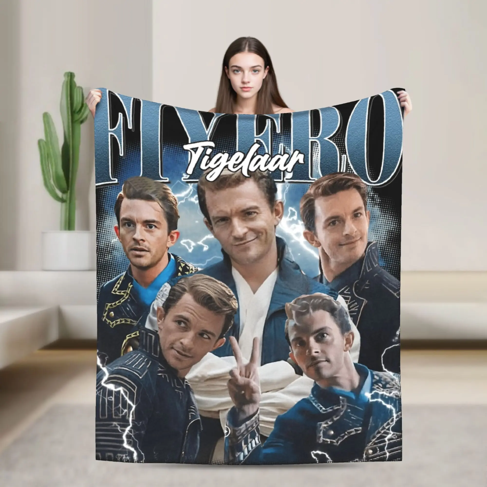 Jonathan Bailey Vintage Fiyero Tigelaar Blankets Super Warm Novelty Plush Throw Blanket For Boy Home Decor Flannel Bedspread
