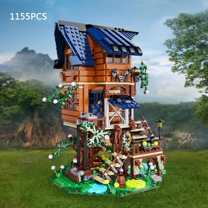 

Creative Expert Modular Buildings MOC C66004 Tree House Four Seasons Model 1155PCS Building Blocks Brick Puzzle Toys for Gift