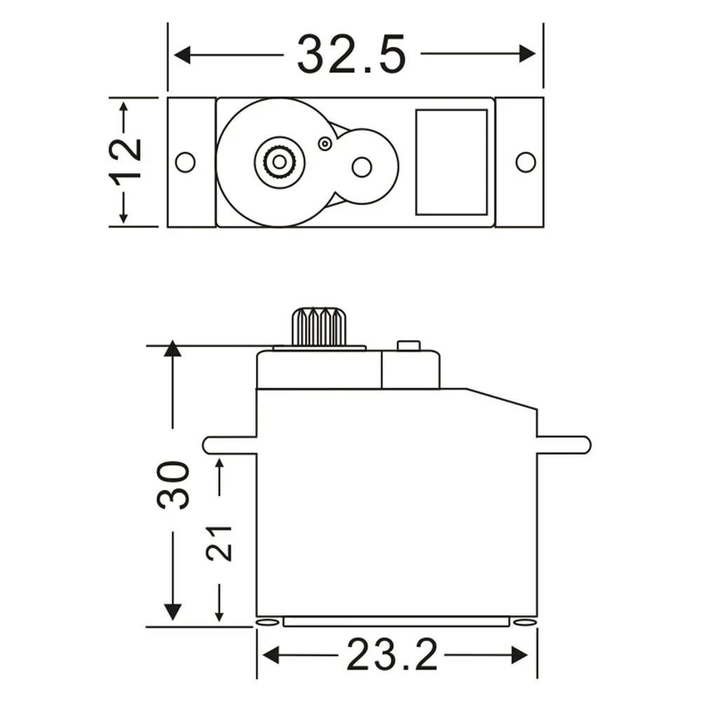 JX Nieuwe PDI-933MG 3.5KG Grote Koppel Metal Gear Digitale Servo voor 1/18 RC Auto Vrachtwagen Model Helikopter Robot onderdelen Micro RC Servo