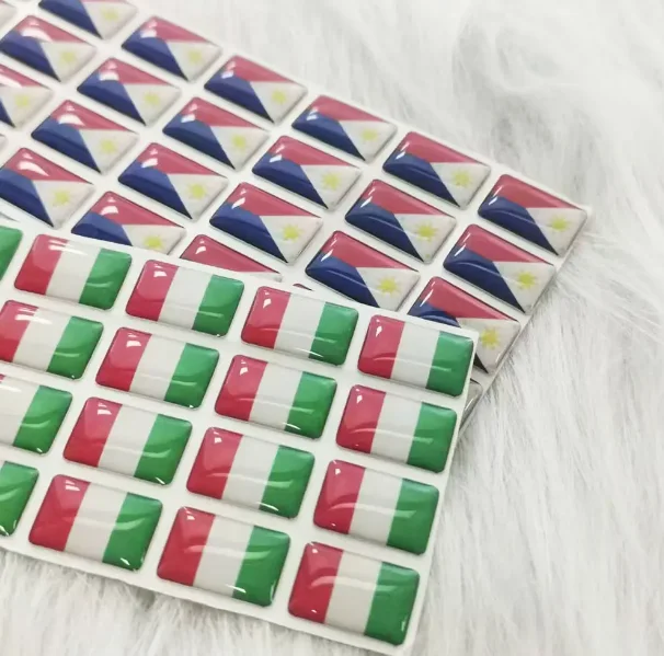 Customized 3D Creative Epoxy Dome Resin Stickers Vinyl Stickers Car Phone Laptop Stickers Labels