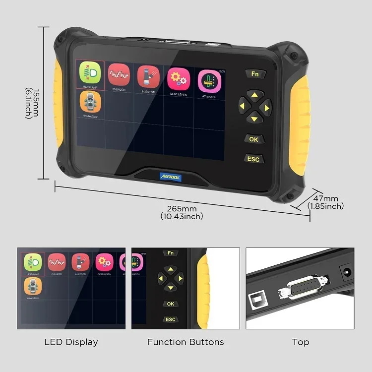 

2025/Full System AUTOOL CS606 Car Diagnostic Machine 2 Scanner For All Made Vehicles Scan Tool Diagnosis Car Auto Professtion