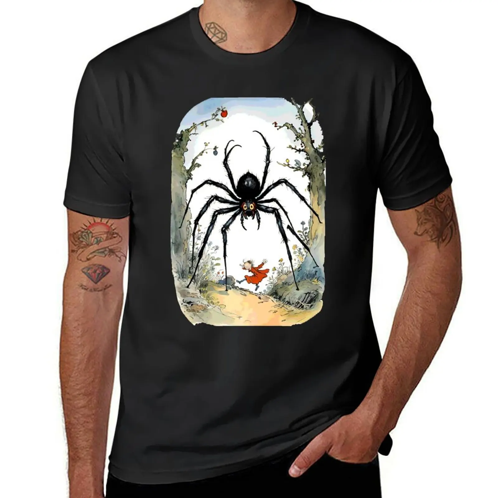 Arachnophobia: Encounter in Red T-Shirt summer tops summer top summer clothes Short sleeve tee mens tall t shirts