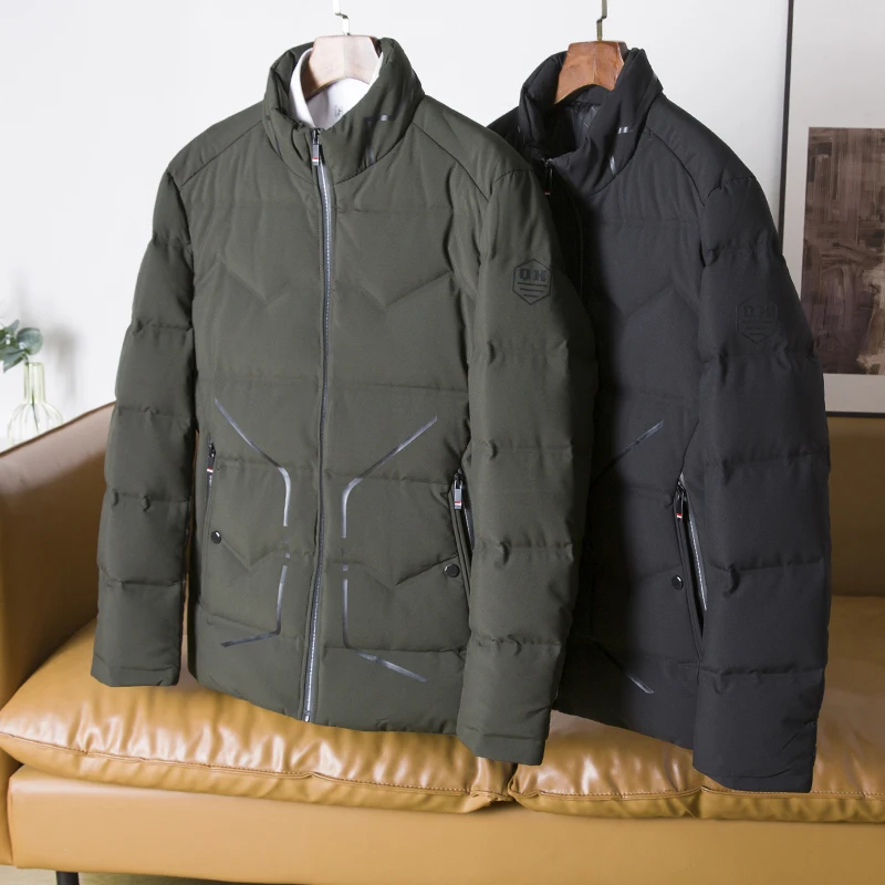 

Warm Stand Collar Du down Jaet Men's ort Sle Faionable Casual Urban Wear Home Comfortable Regular Thin
