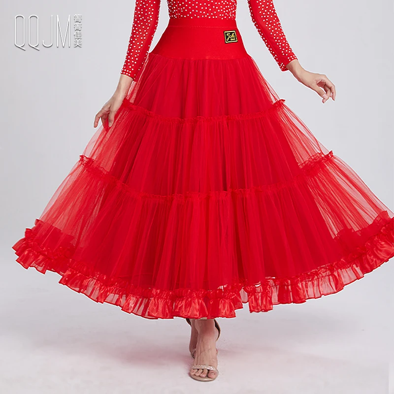 

2023 New Ballroom Dance Competition Skirt Dance Ballroom Waltz Skirt Standard Dance Women Ballroom Clothes Q132