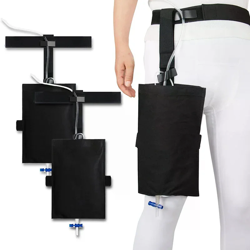 Urinary Drainage Bag External Bladder Ostomy Collection Waist Bag Catheter Urine Leg Bag Holder Fixed Storage Pouch Lightweight