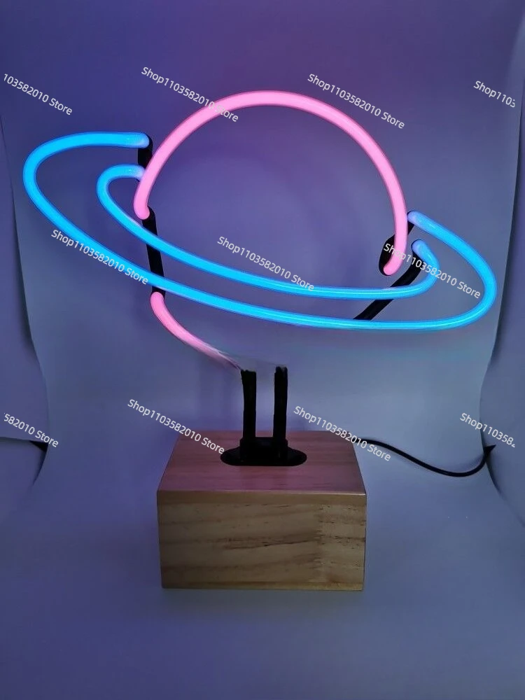 supply-large-wood-base-saturn-ring-neon-light-wood-based-neon-light