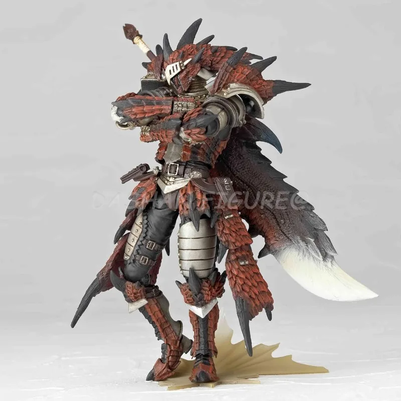หุ่น Rathalos นักล่าสัตว์ปีศาจของเล่นตุ๊กตาขยับแขนขาได้ขนาด17ซม. รูปมังกรไฟชายโมเดลพีวีซีอะนิเมะรีโวลท์ของสะสมยามากูชิ