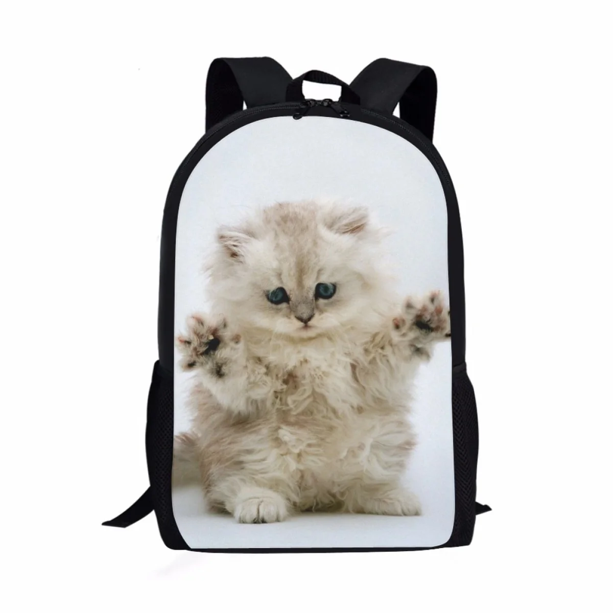 

Cute Cat 3D Print school bags for girls Boys Large-Capacity Cool Teenage Girls College backpack Light bookbag Travel Laptop Bag