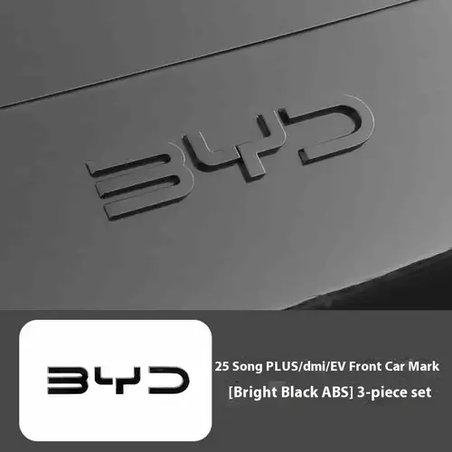 For BYD Song Plus DMI Seal U Sealion 6 Black Front Emblem Modification Black Warrior Car Badge Covering Styles Logo - Image 6