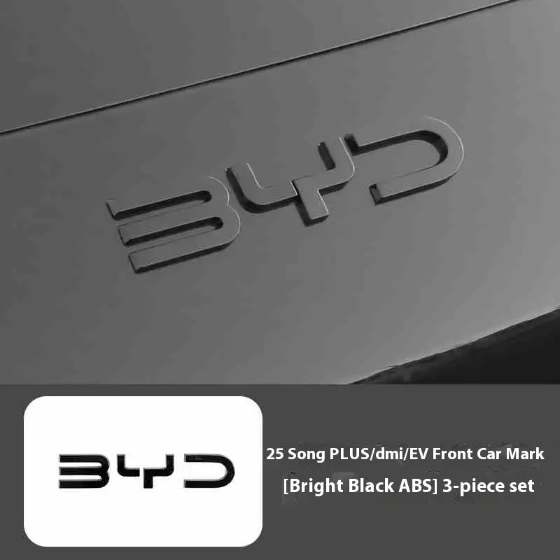 For BYD Song Plus DMI Seal U Sealion 6 Black Front Emblem Modification Black Warrior Car Badge Covering Styles Logo - Image 6