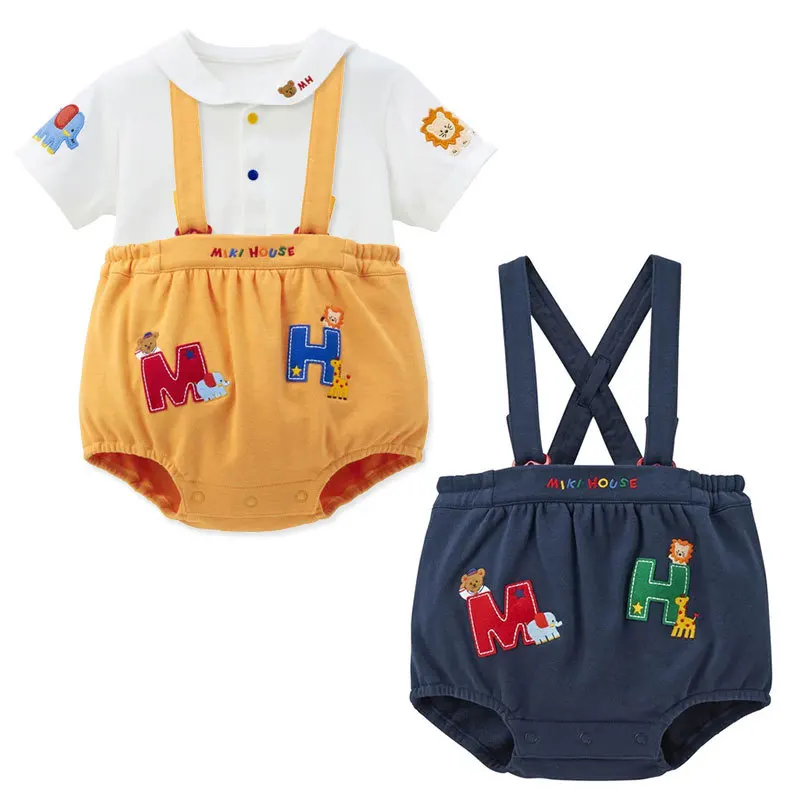 New Boys and Girls Jumpsuits Cartoon  Embroidered Bodysuits Baby Clothes One-pieces Bebes Overalls Newborn Clothes  Baby Romper