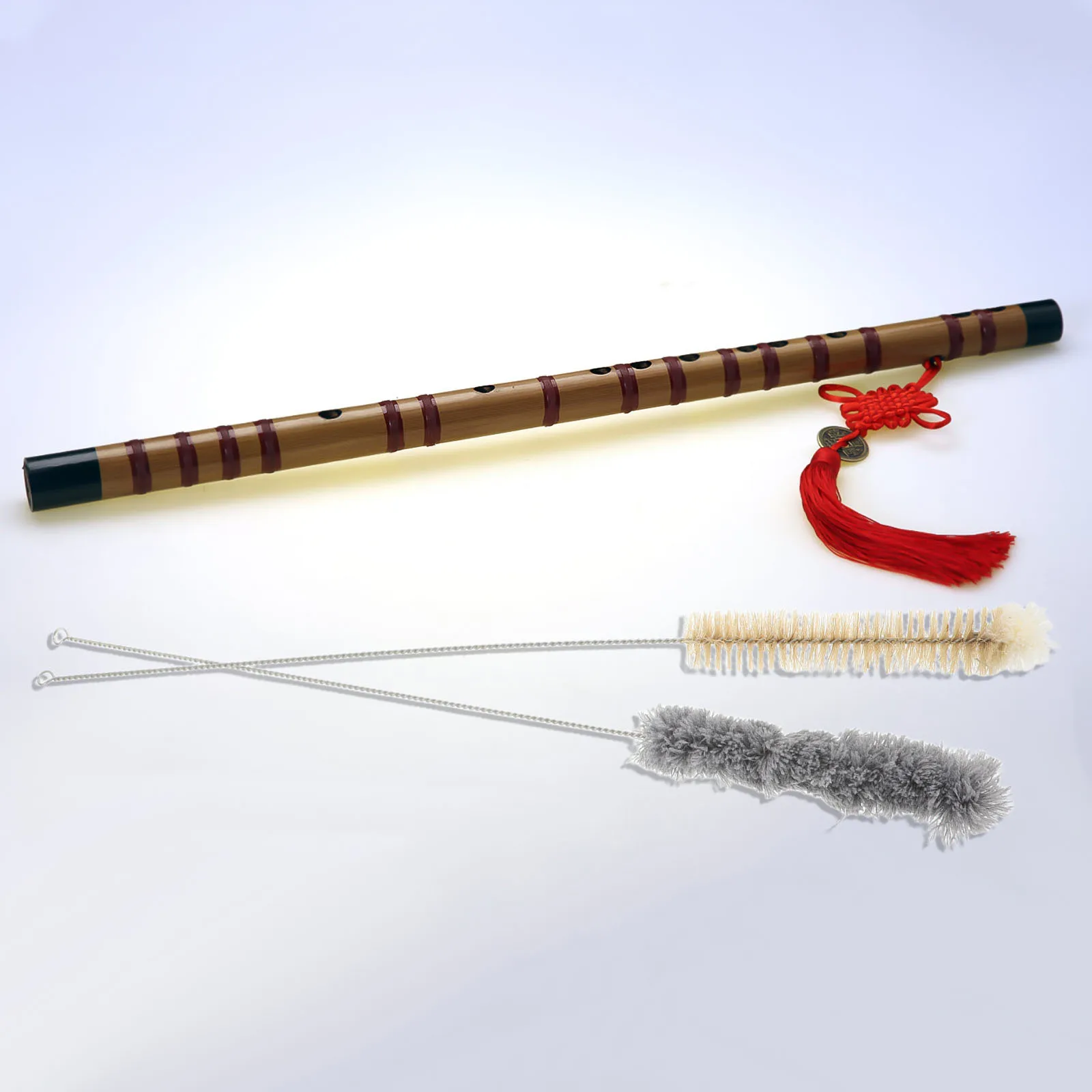 2Pcs Flute Cleaning Brush Set Gentle on Instruments Compact Design for Optimal Sound Flute Cleaning Rod Instrument Cotton Brush