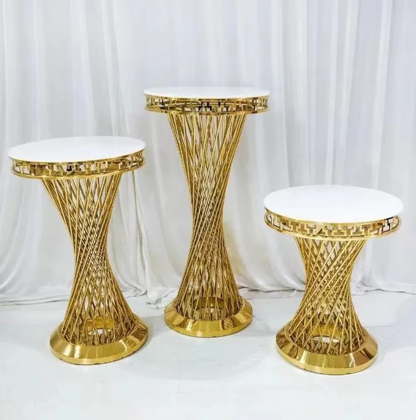 

New Round Cylinder Pedestal Display Art Decor Cake Rack Plinths Pillars for DIY Wedding Decorations Holiday H68