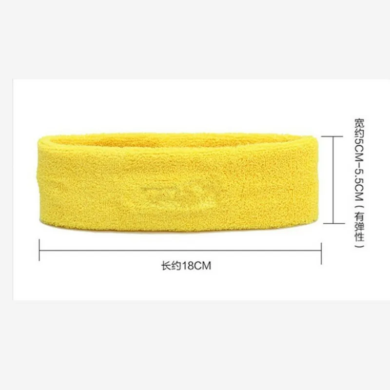 1Pcs Sport Gym Cotton Fitness Basketball Head Band Yoga Hairband Headband Sweatband Stretch Head Bands