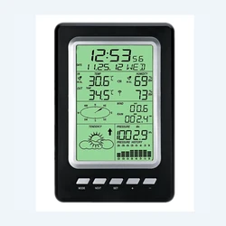 Professional 433mhz Temperature Humidity Meter Rainfall Pressure Wind Speed Wind Direction Wireless Weather Station Date Time