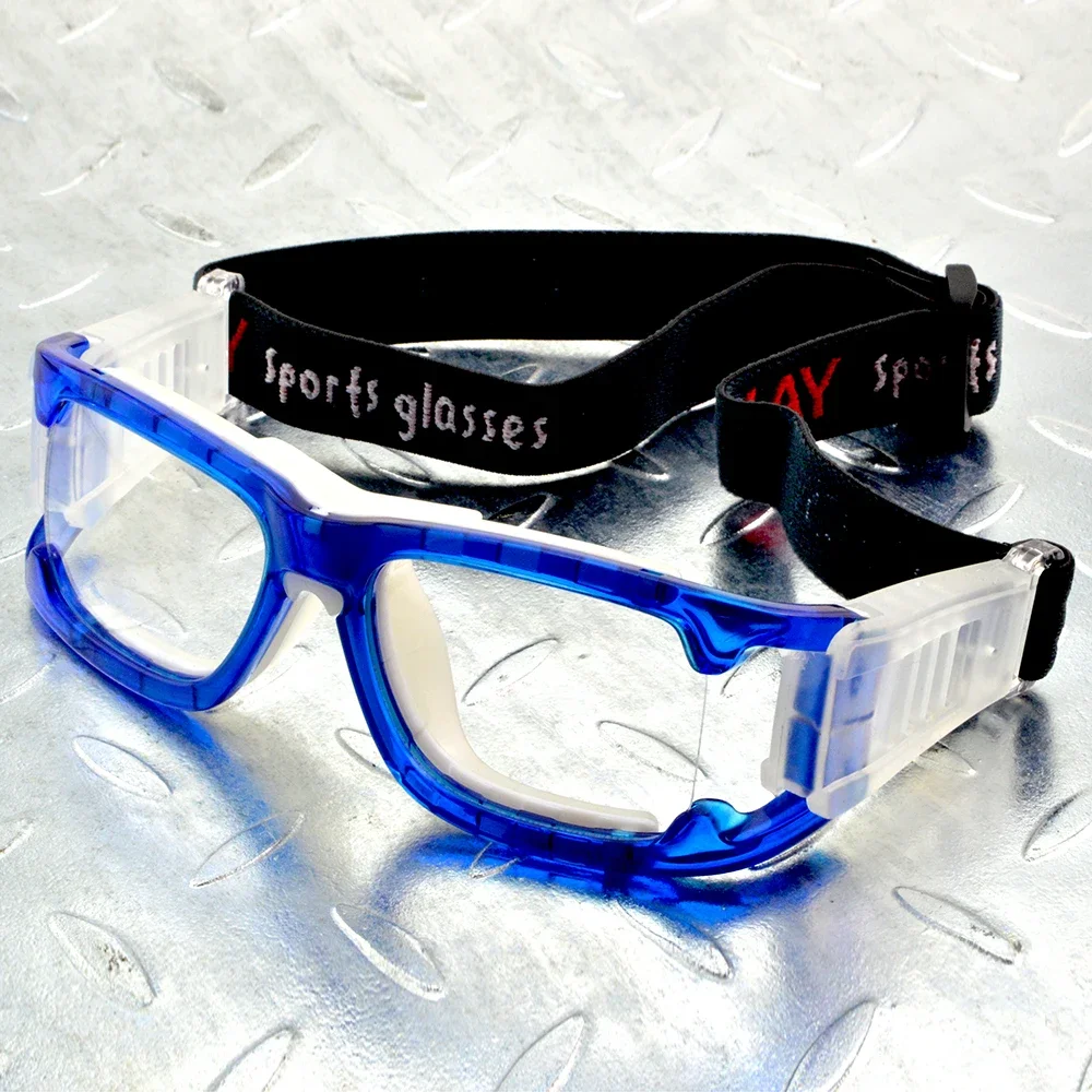 

Light Blue Anti-Impact Shockproof Sport Basketball Football Eyewear Goggles Breathable Adult PC Lens Protective Eye Glasses