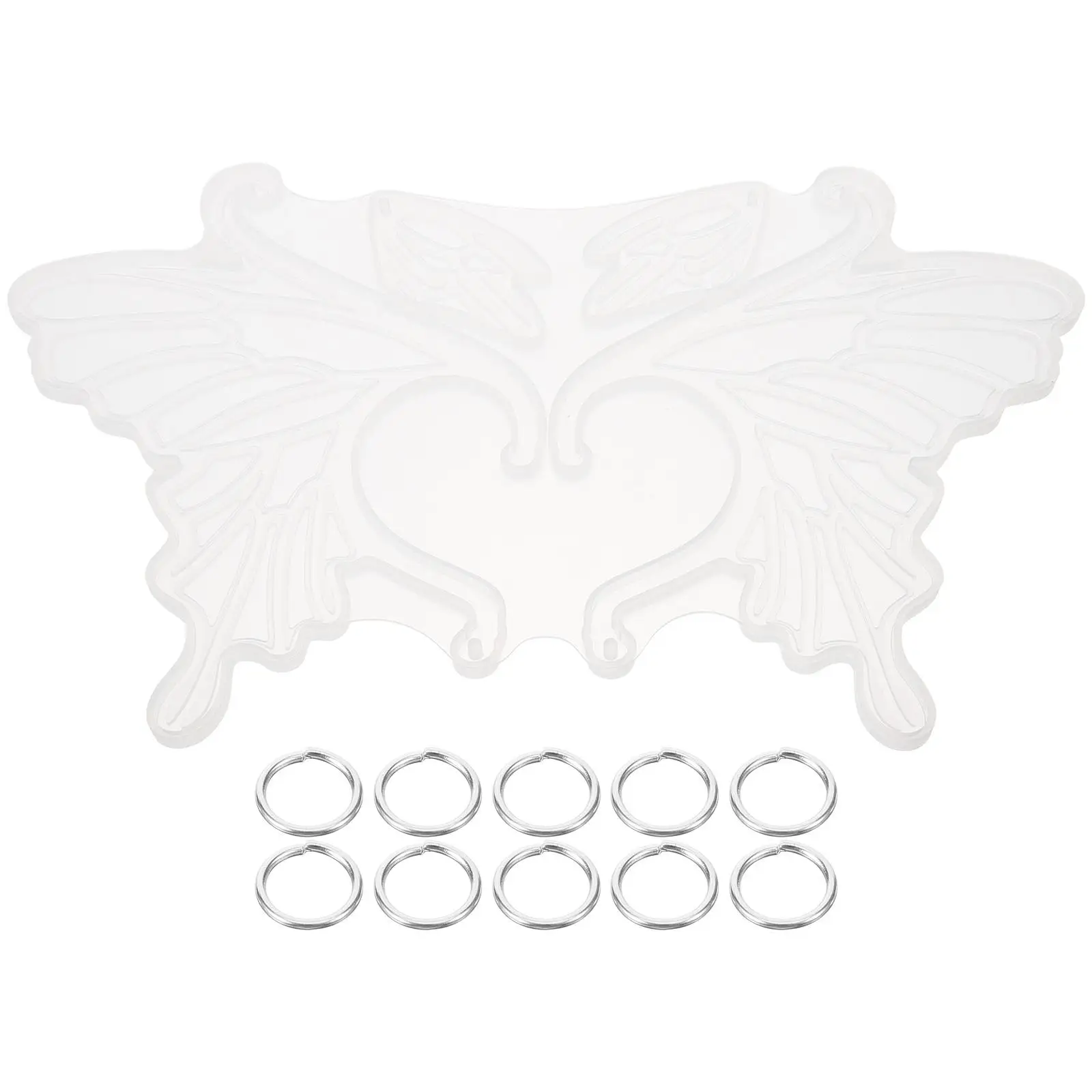 

Butterfly Wing Clip Mold Silicone Jewelry Craft Earring Resin Silicone Molds For Resin molds Bone Stud Silver Open Rings 10pcs