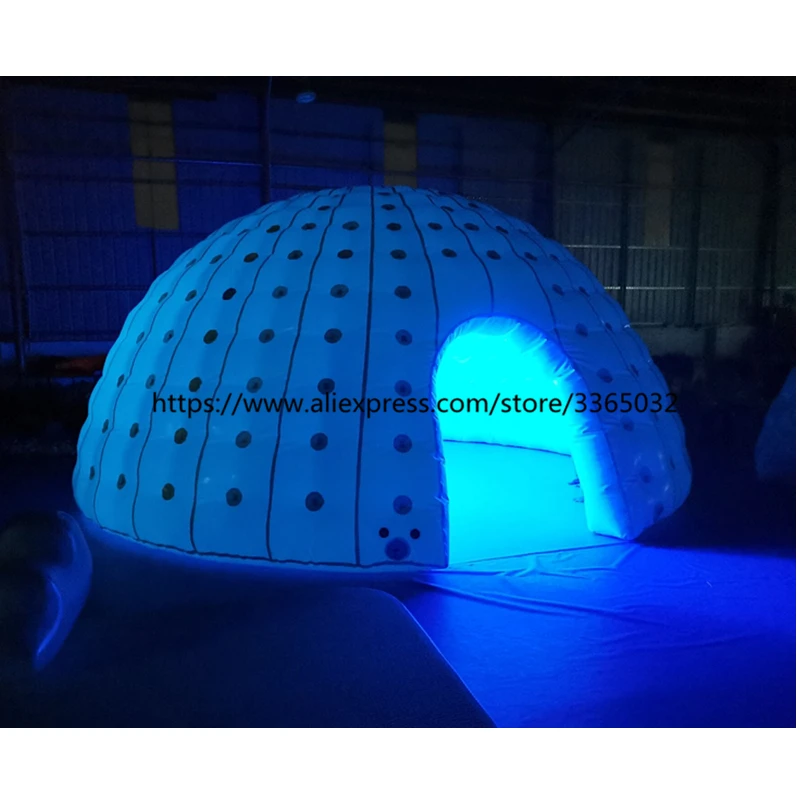 Custom Event Dome Tent / White Inflatable Igloo Tent For Outdoor Party