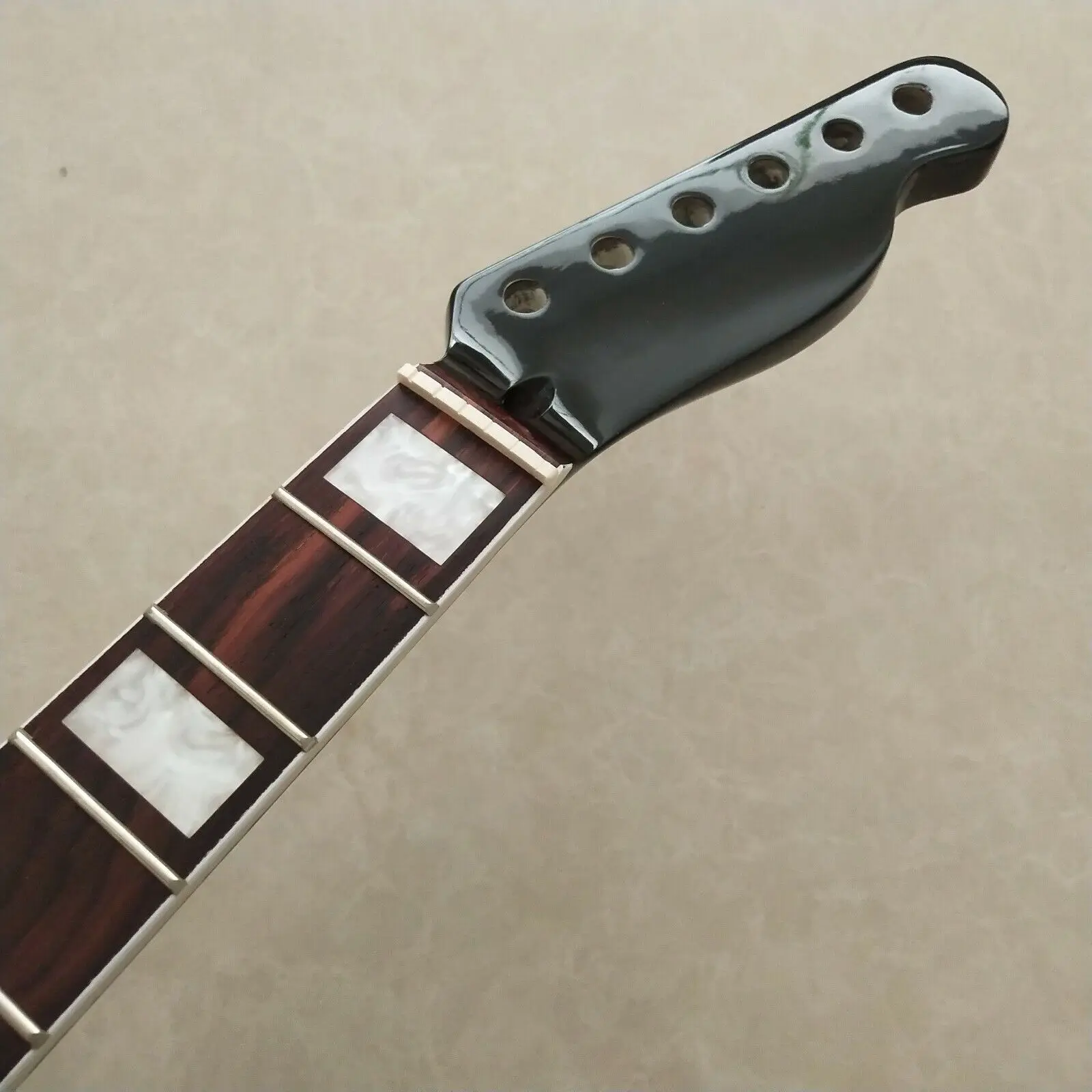 

Maple Black Electric Guitar Neck 22 Fret 25.5in Rosewood Fingerboard inlay parts